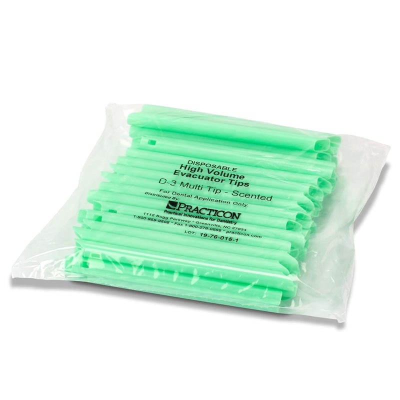 Practicon Vanilla Mint Max-Vac Evacuator Tips, Dental High Volume Evacuator Disposable Tip, 50 Pack - Image 5